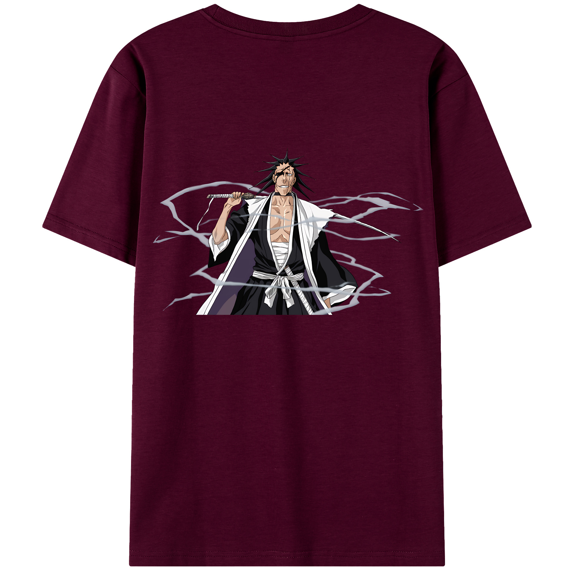 （画像用） ブリーチ ざらき けんぱち BLEACH Zaraki Kenpachi レディース半袖Tシャツ(バックプリント)